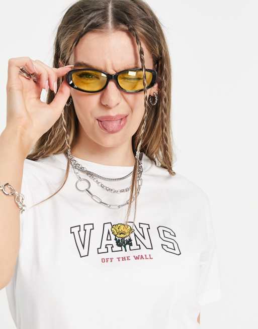 Vans – Poppy Champs – Vit t-shirt , 4 av 4