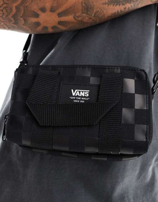 Vans - Portemonnee-tas met geblokt dambordpatroon in zwart, 3 van 4