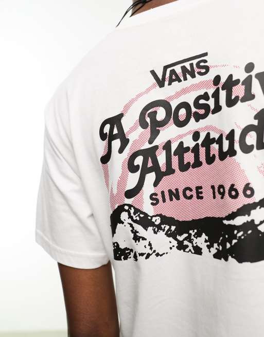 Vans positive attitude t-shirt with back print in white | ASOS