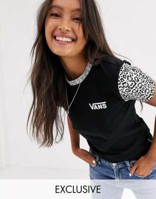 vans leopard t shirt
