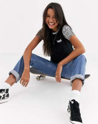 vans leopard print top
