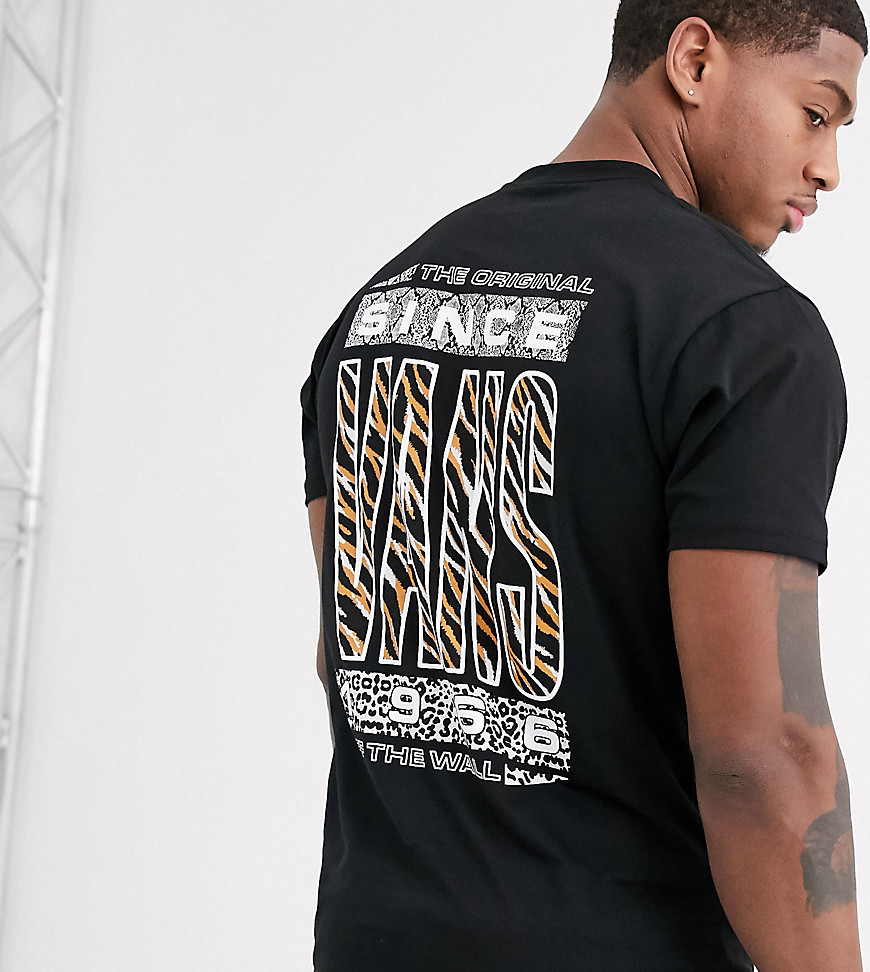 Vans – Predator – Svart, djurmönstrad t-shirt – Endast hos ASOS