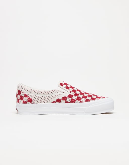 Vans - Premium 98 - Baskets classiques à enfiler - Rouge/guimauve, 4 de 4