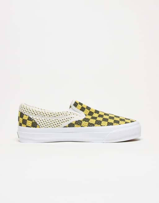 Vans Premium classic slip-on 98 in black/yellow, 3 of 4