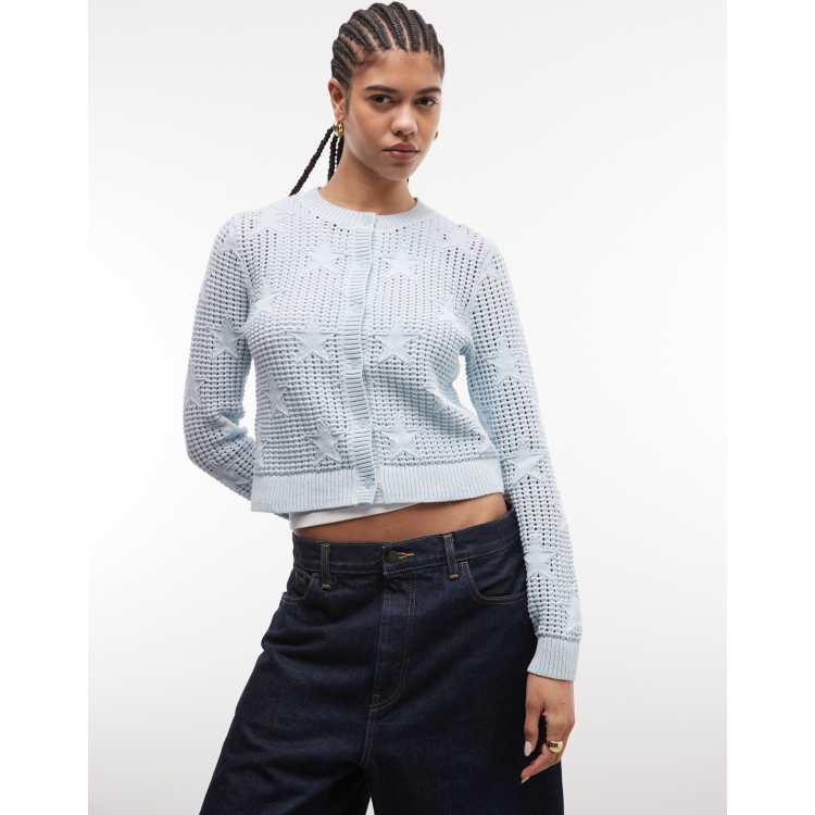 Vans Premium dolly star cardigan medium blue in dawn mist | ASOS