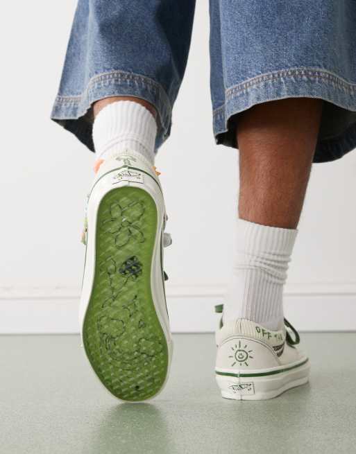 Vans premium old skool charms trainers in cream | ASOS