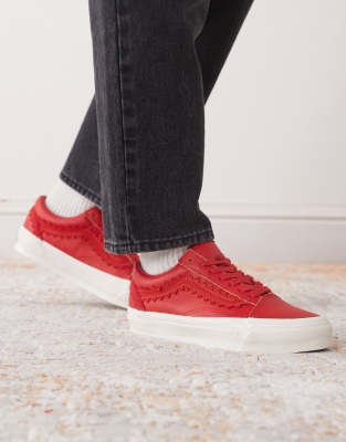 Vans Premium old skool in racing red | ASOS