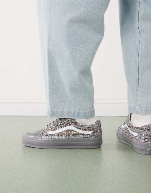 Vans Premium old skool trainers in frost gray ASOS