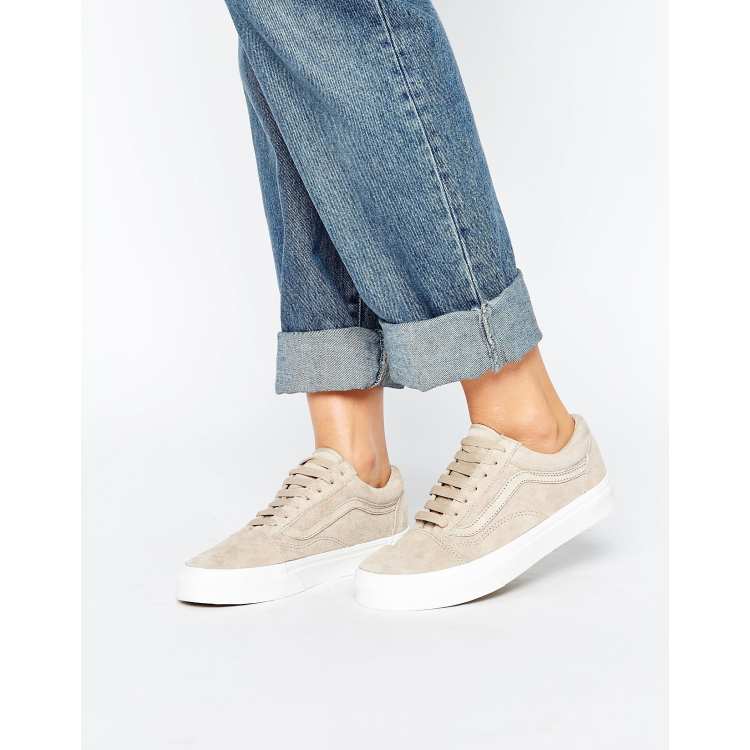 Tan suede vans on sale womens