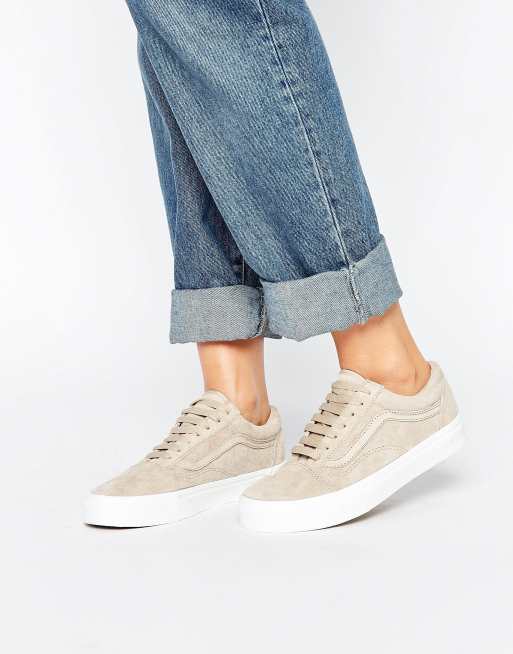 Beige on sale vans womens