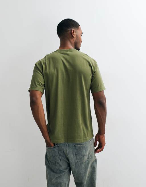 Vans Premium T-shirt ampia a maniche corte in verde scuro, 3 di 5