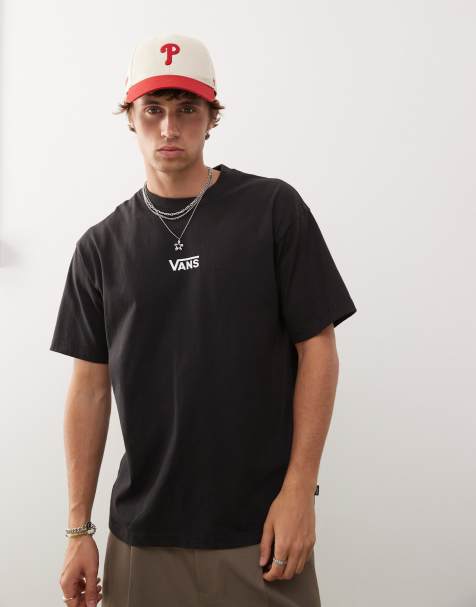 Vans - Premium - T-shirt met grafische print in zwart - view 1