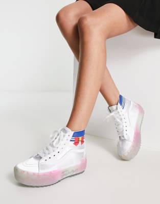 Vans Pretty Guardians Sailor Moon Sk8-Hi Stacked sneakers in silver