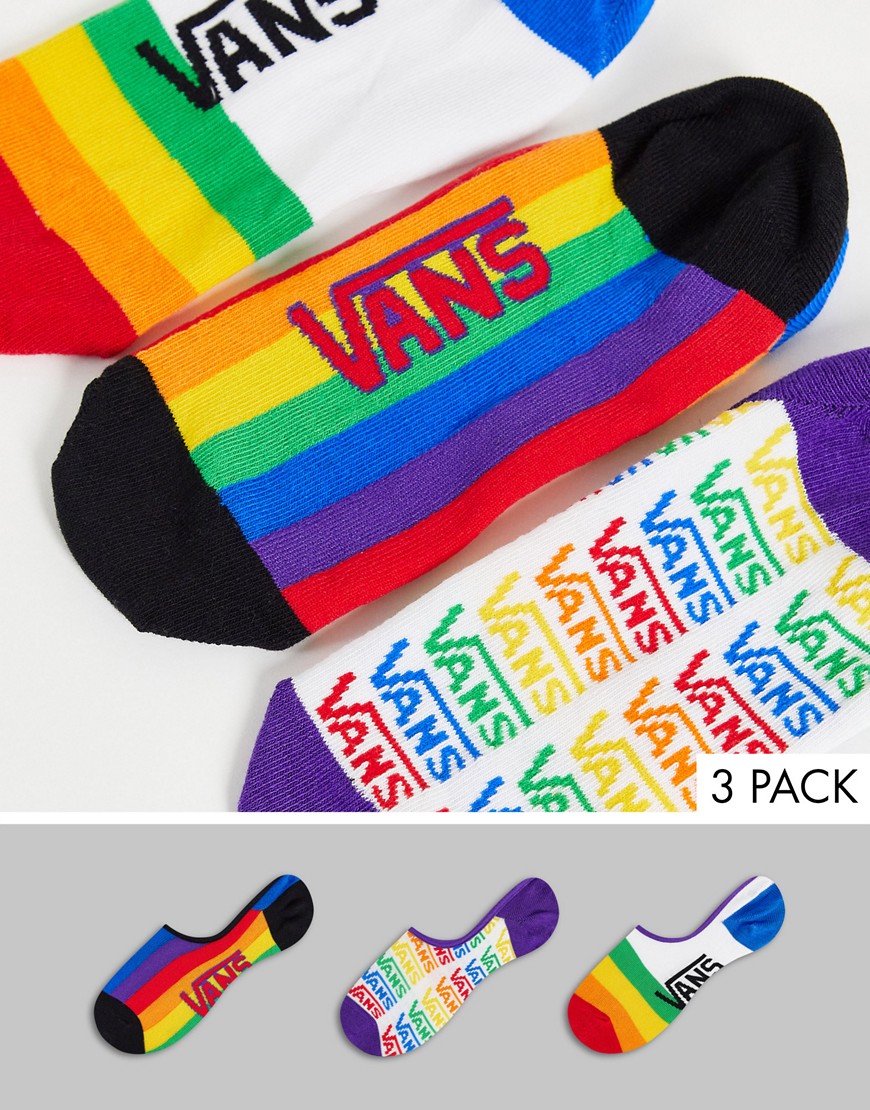 Vans Pride canoodles 3-pack socks in multi