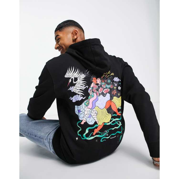 Vans Pride OTW Gallery back print hoodie in black ASOS