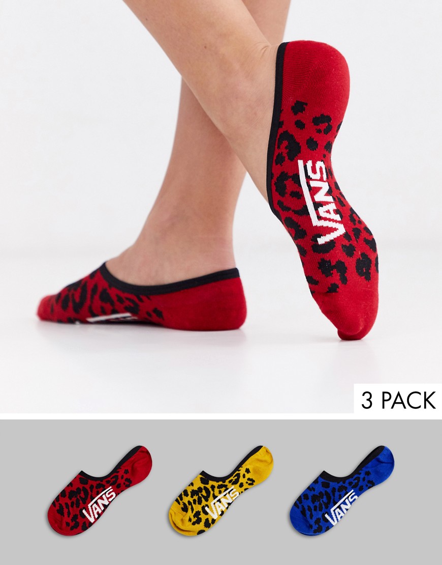 Vans - Primary Leopard Canoodles - Set van 3 paar gekleurde sokken-Multi
