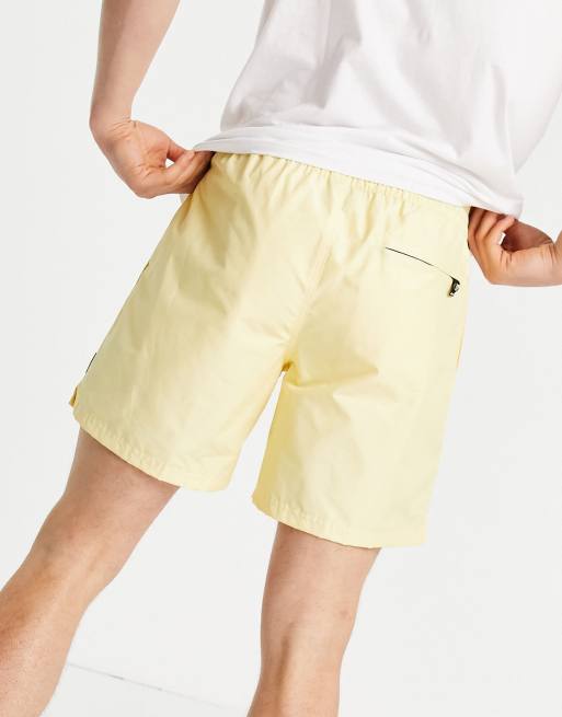 Yellow store vans shorts