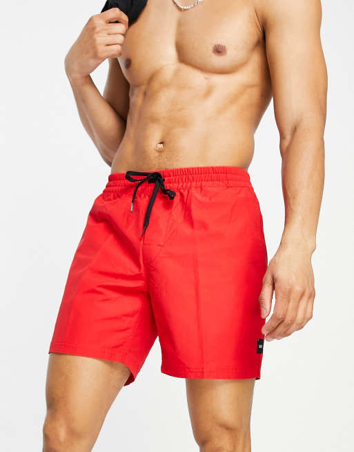 Vans store red shorts