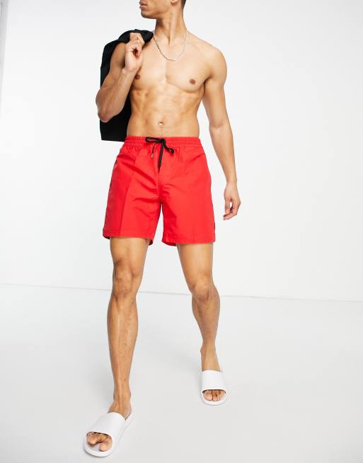 Vans store red shorts