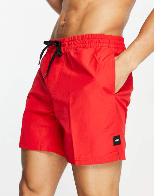 Vans deals shorts red