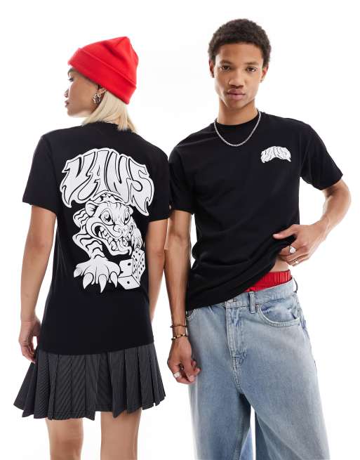 Vans - Prowler - T-shirt nera con stampa sul retro