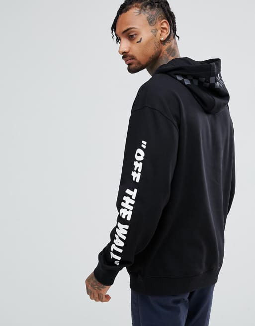 Hoodie with store arm print