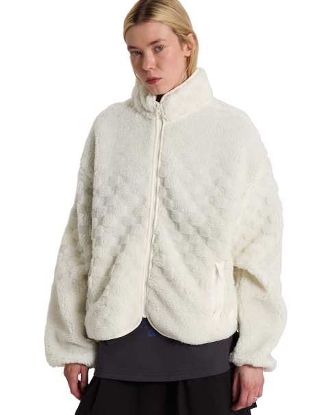 Vans - Queens - Veste en tissu duveteux - Naturel - view 1