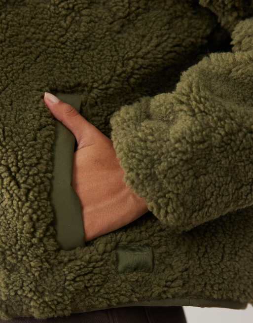 Vans - Queens - Veste en tissu duveteux - Vert moyen, 2 de 4