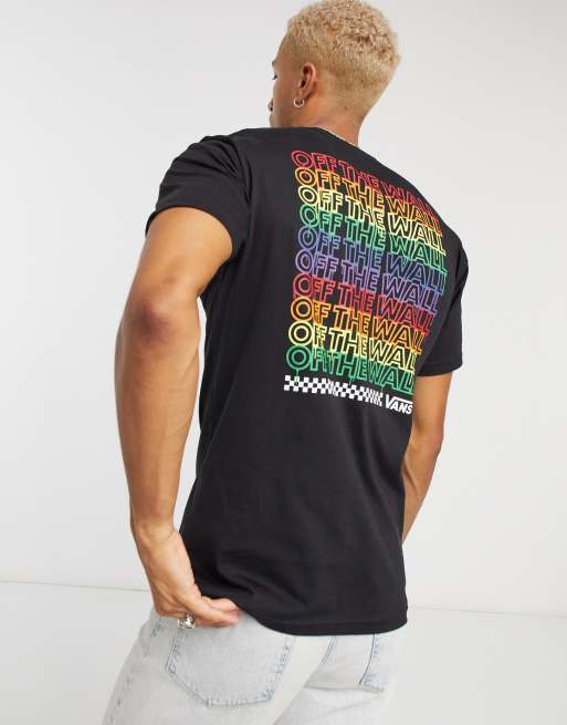 Vans sales rainbow tee