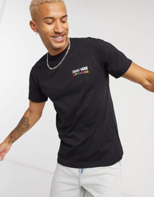 Vans Rainbow Repeat t-shirt in black |