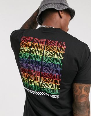 Vans - Rainbow Repeat - T-shirt - Noir 