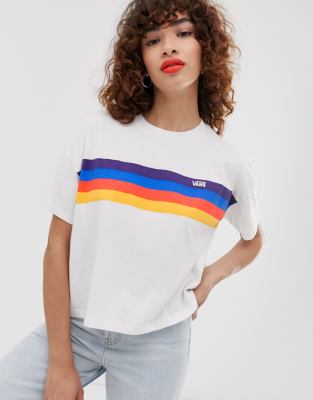 vans rainbow tee