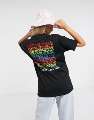 vans drop v rainbow t-shirt