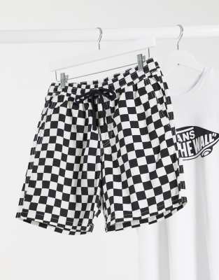 vans checkered swim trunks