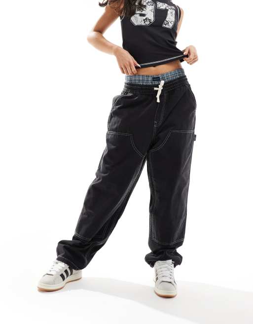 Vans Range baggy carpenter trousers in grey