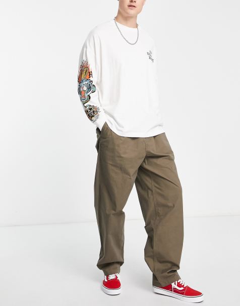 Vans Range loose fit cargo in green - view 1