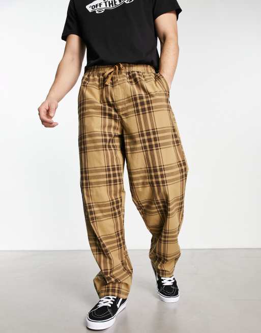 Plaid pants sale and vans