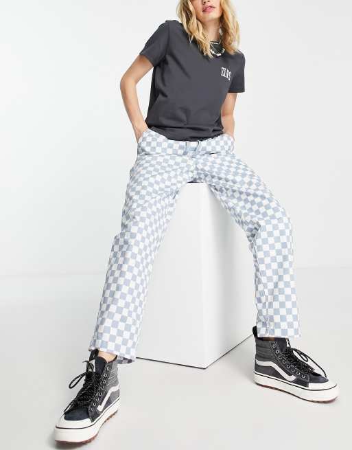 Vans pants shop womens Blue