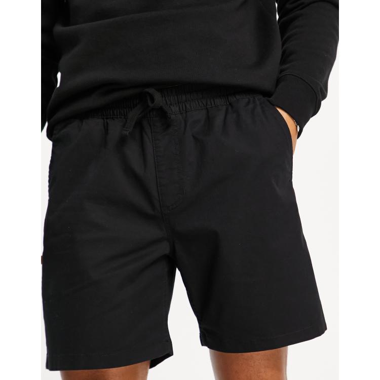 Vans distort type black sweat shorts hot sale