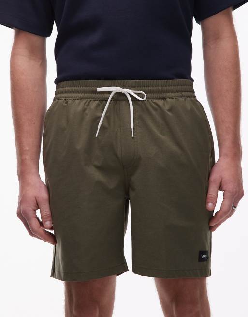 Vans Range Relaxed Sport shorts in olive green, 4 of 5