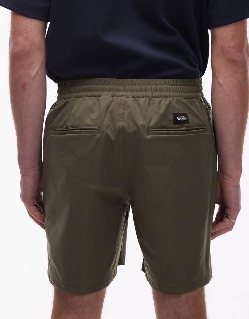 Vans Range Relaxed Sport shorts in olive green, 5 of 5