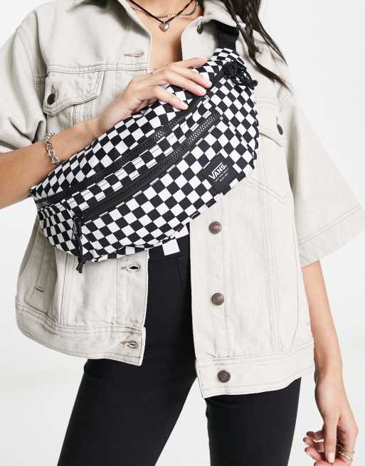 Checkered waist cheap bag