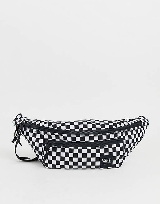 Vans Ranger Waist checkerboard fanny pack in white/black | ASOS