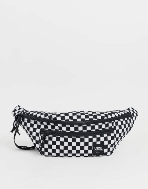 ASOS white/black checkerboard fanny Ranger pack | Vans Waist in