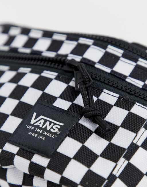 white/black Ranger fanny checkerboard Vans Waist ASOS pack in |