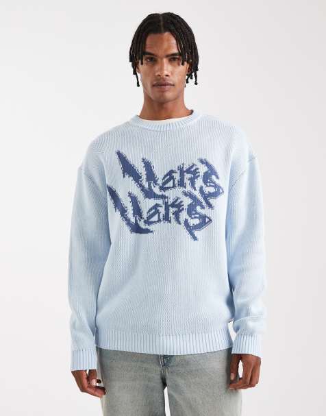 Vans Raw instinct mirror sweater in morning sky - view 1