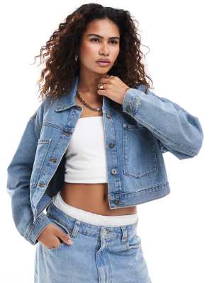 Vans - Rayness - Kurze Jeansjacke in verwaschenem Blau