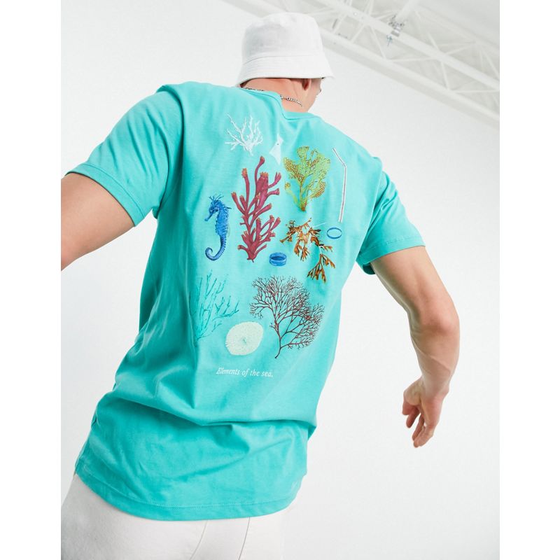 Uomo jOhJ8 Vans - Reality Coral - T-shirt blu