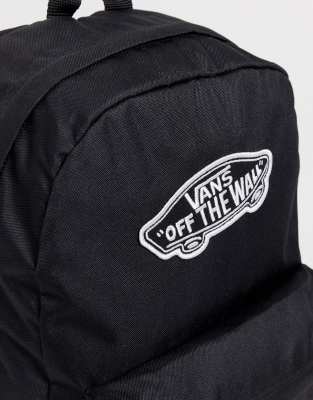vans realm backpack black