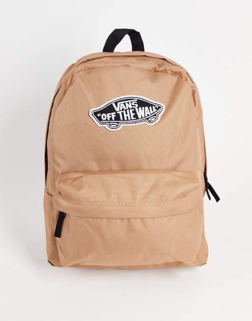 Vans Realm backpack in brown ASOS